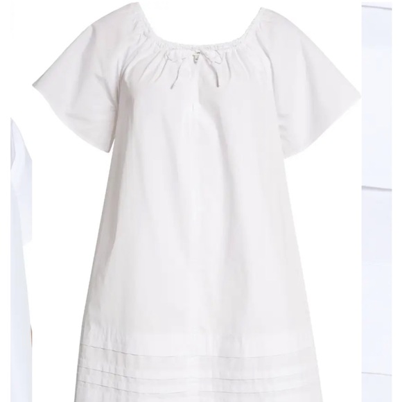 MADEWELL Flutter Sleeve Cotton Poplin Minidress - Picture 4 of 7